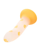 Glow Stick Mushroom Suction Cup Glow-in-the-Dark Dildo - Yellow