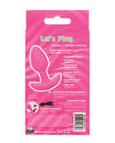 Cheeky Glow in the Dark Vibrating Butt Plug - Pink