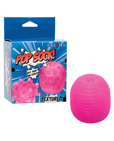 Pop Sock Textured Masturbator - Pink