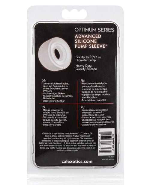 Advanced Silicone Pump Sleeve Clear
