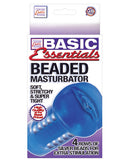 Basic Essentials - Beaded Masturbator Blue