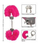 Ultra Fluffy Furry Cuffs - Pink