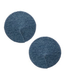 Ride 'em Premium Denim Collection Round Pasties - O/s