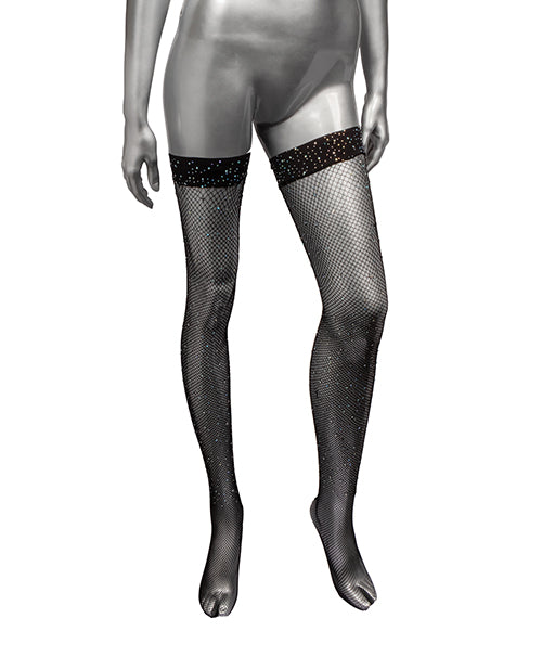 Radiance Thigh High Stockings - Black O/s