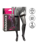Radiance Thigh High Stockings - Black O/s