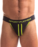 Sport Fucker Jersey Jock - M Black/Green