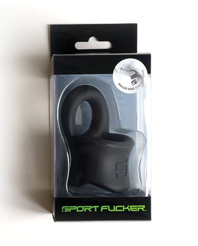 Sport Fucker Silicone Baller Ring - Black