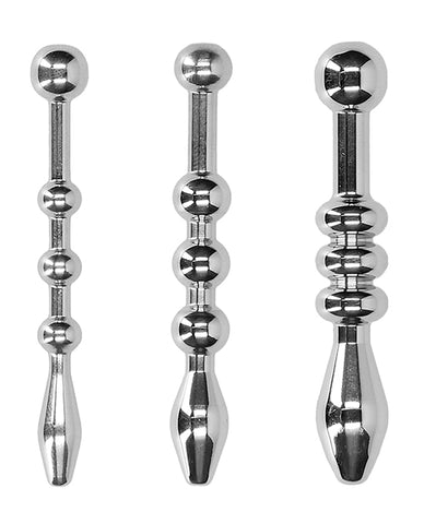 Shots Ouch Urethral Sounding Metal Plug Set - 58mm