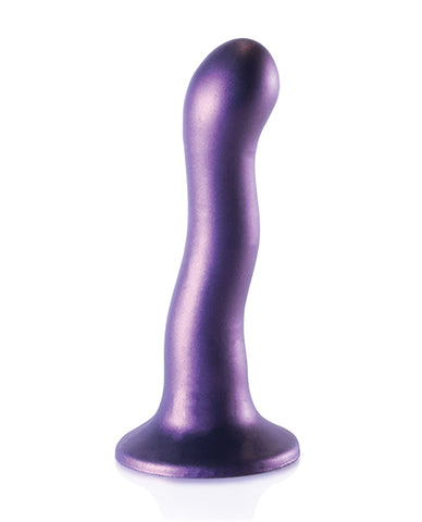 Shots Ouch 7 Inch Curvy G-spot Dildo - Metallic Purple