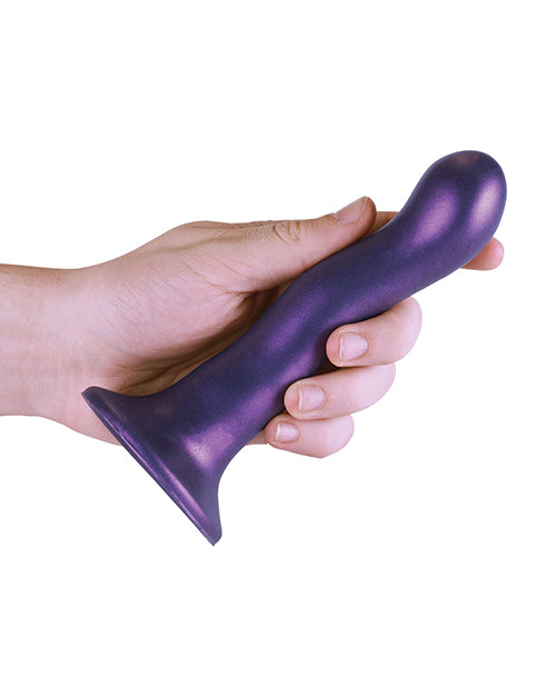 Shots Ouch 7 Inch Curvy G-spot Dildo - Metallic Purple