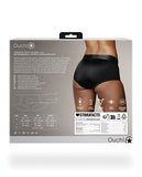 Shots Ouch Vibrating Strap On Brief - Black M/l