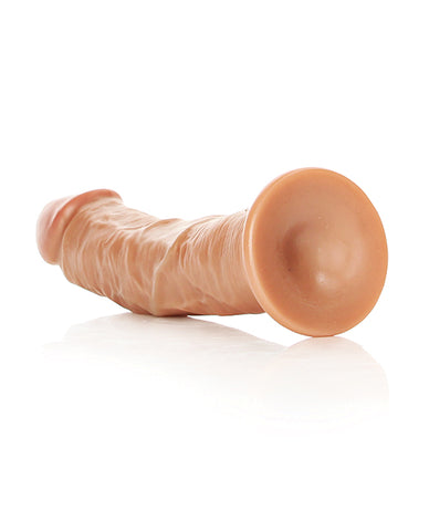 Shots RealRock Realistic 7" Curved Dildo - Tan