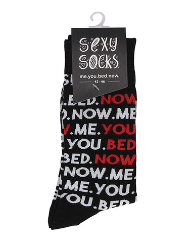 Shots Sexy Socks You, Me, Bed, Now  - Male