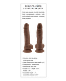 Selopa 6 Inch Lifelike Dildo - Dark