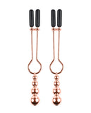 Selopa Beaded Nipple Clamps - Rose Gold