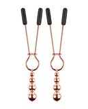 Selopa Beaded Nipple Clamps - Rose Gold