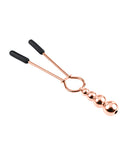 Selopa Beaded Nipple Clamps - Rose Gold