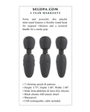 Selopa Buzz One Out Mini Wand - Black