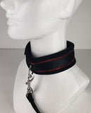 Spartacus Collar & Leash - Neoprene Red