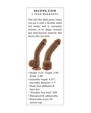 Selopa Natural Feel 7 Inch Flexskin Dildo - Dark