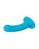 Nexus Solid Silicone 7" Dildo Hux - Turquoise