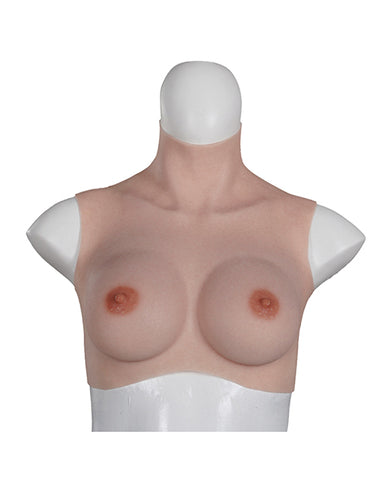 Xx-dreamstoys Ultra Realistic D Cup Breast Form Medium - Ivory