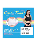 Gender Fluid Chest Compression Binder  - M Black