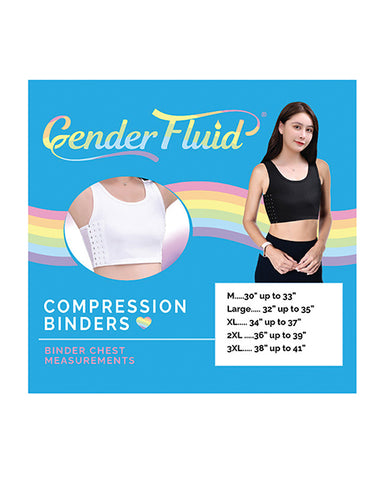 Gender Fluid Chest Compression Binder  - XL Black