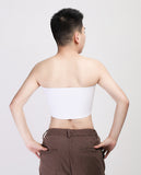 Gender Fluid Strapless Chest Compression Binder - M White