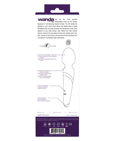 VeDO Wanda Rechargeable Wand - Deep Purple