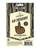 Wood Rocket Middle Finger Brown Air Freshener - Cologne