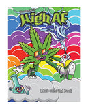 Wood Rocket High AF Adult Coloring Book