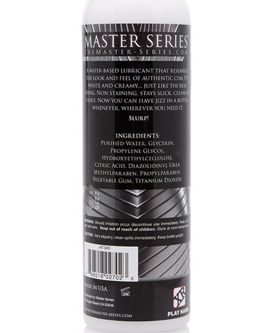 Master Series Jizz Unscented Lube - 8 Oz