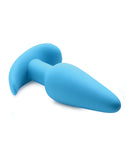 Bang! 21X Vibrating Silicone Butt Plug w/Remote - Blue