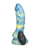 Creature Cocks  Sea Stallion Vibrating Dildo w/ Remote - Blue/Yellow