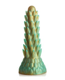 Creature Cocks Stegosaurus Spiky Reptile Silicone Dildo - Teal/gold