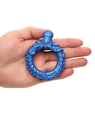 Creature Cocks Poseidon's Octo Silicone Cock Ring - Blue