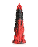 Creature Cocks Mephisto Silicone Dildo - Black/Red