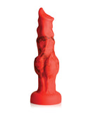 Creature Cocks Fire Hound Silicone Dildo - Medium Red