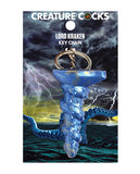 Creature Cocks Lord Kraken Silicone Key Chain - Blue