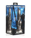 Creature Cocks Night Prowler Silicone Dildo - Medium Black/Silver