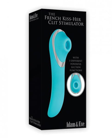 French Kiss Her Clitoral Stimulator Blue Vibrator