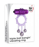 Triple Ball Bangin' Vibrating Ring