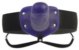 Universal Hollow Strap On Purple Dildo