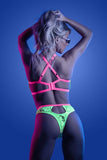 Glow Persuasive Contrast Bra & Panty Neon Green L/xl