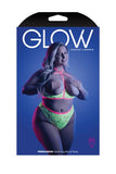 Glow Persuasive Contrast Bra & Panty Neon Green Q/s