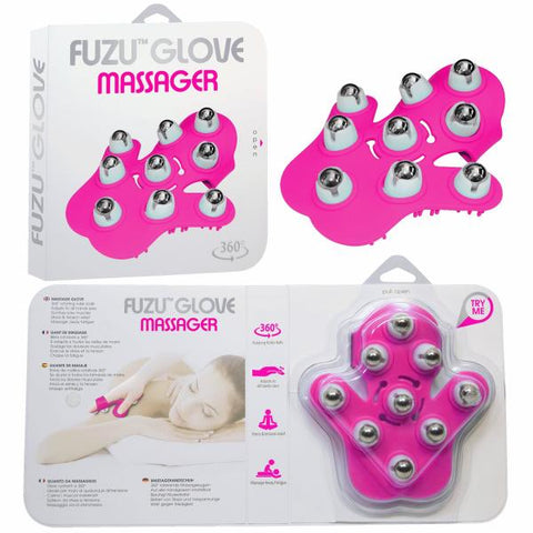 Fuzu Glove Massager Neon Pink