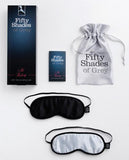 Fifty Shades of Grey No Peeking Soft Twin Blindfold Set