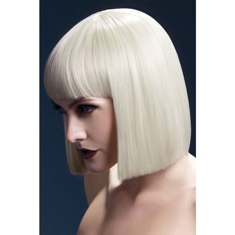 Fever Smiffys Lola Wig Blunt Cut Bob With Fringe-Blonde 12"-Boxed