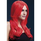 Fever Smiffys Khloe Wig Long Wave & Center Part-Red 26"-Boxed